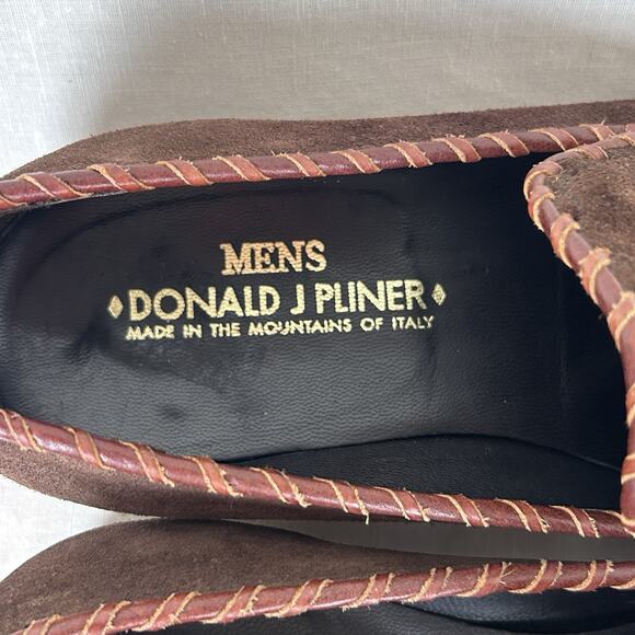 VTG Donald J Pliner suede southwest embroidered square toe loafers Sz 9 1/2M main image 8